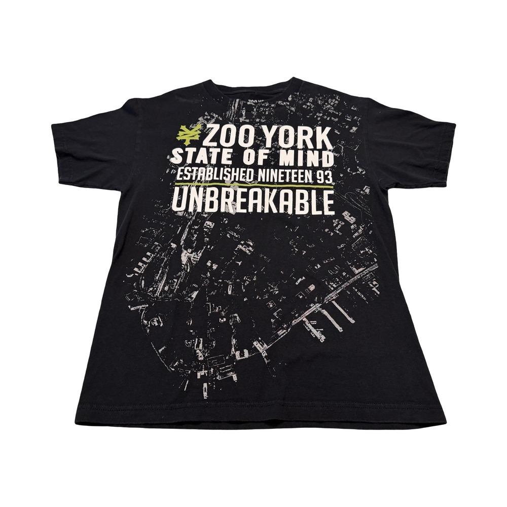 Zoo York Mens State of Mind Unbreakable Graphic T-Shirt Black Size Medium